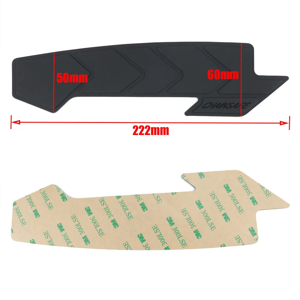 MTB Road Bike Chain Protector Chainstay Silicone Bicycle Frame Care Guards Self-Adhesive Cover Protection for Anti-Scratch
