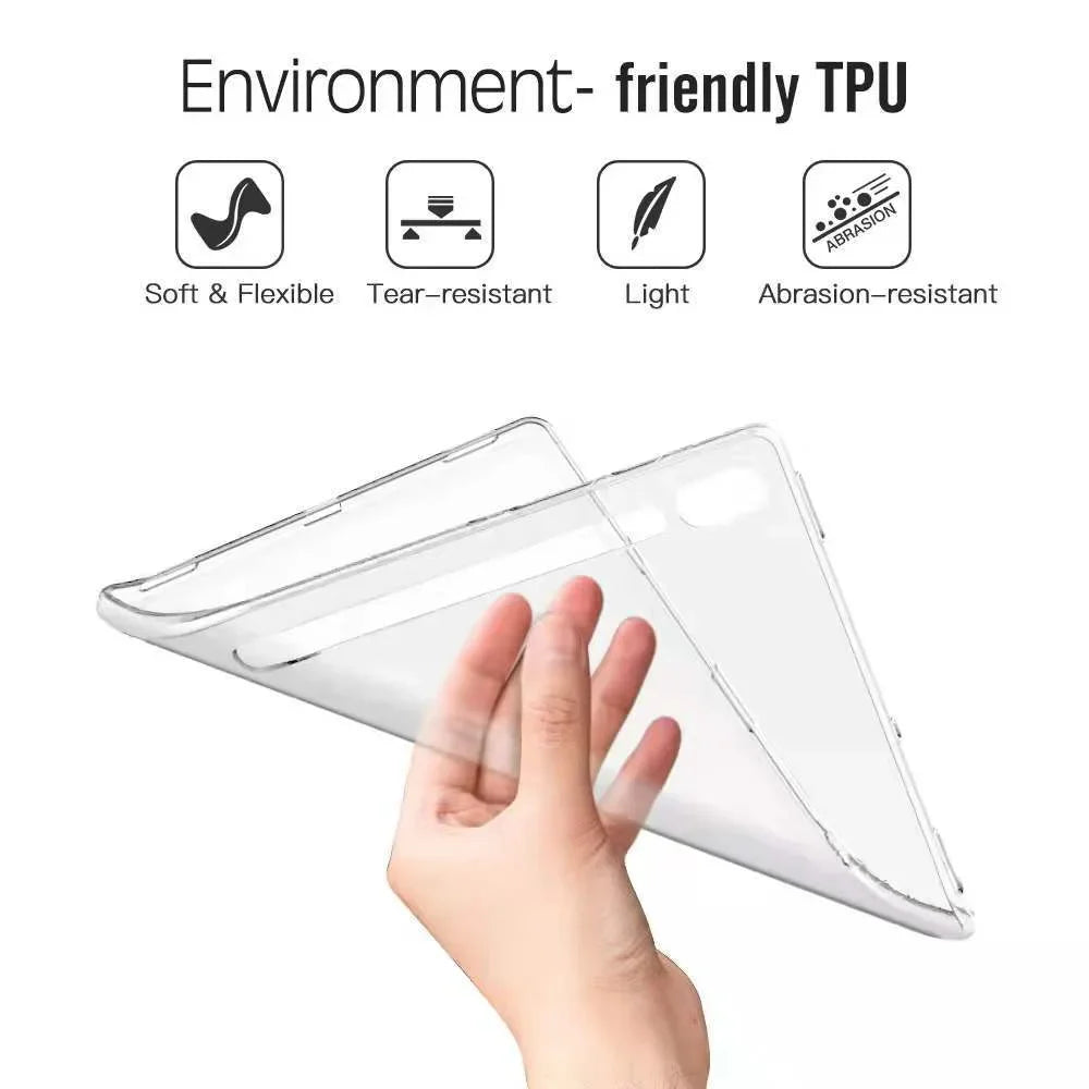 For Samsung Galaxy Tab S7/S8/S9 Plus Fe Case SM-T870 T970 T860 P610 T736 X800 X806 Cover Screen Protector for Tab S6 lite 10.4
