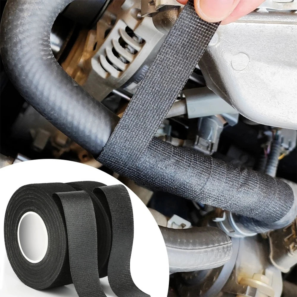 Electrical Tape Heat-resistant Harness Bundle Insulation Auto Wiring FabricCloth Wrap Waterproof Cable Organizer Adhesive Tapes