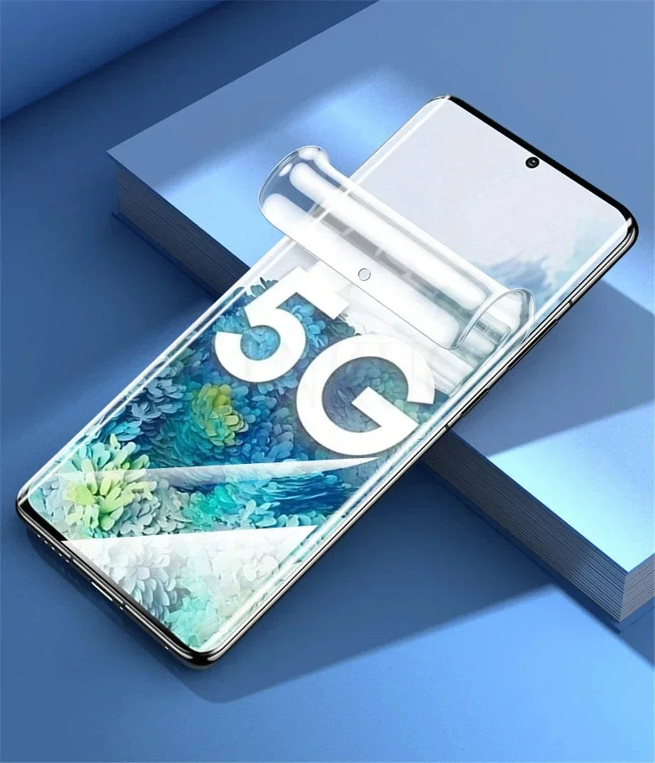 5 Pcs Full Cover Hydrogel Film For Samsung S25 S24 S23 Ultra Plus S24 FE Galaxy A56 A55 A35 A36 A16 A15 Screen Protector