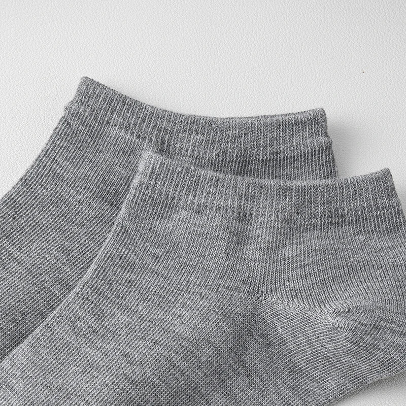 5/6/7/10 Pairs Women/Men Boat Socks Invisible Low Cut Silicone Non-slip Summer No-show Ankle Socks Solid Color Casual Breathable