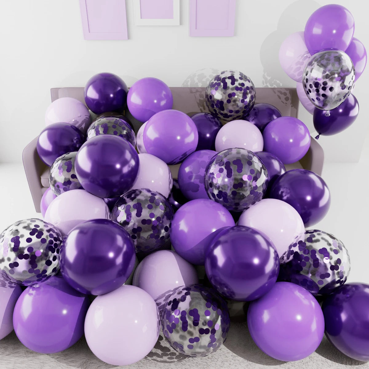 31/36/37/51/101Pcs Metallic Balloons Pearl Latex Balloon Gold Confetti Balloons for Birthday Weddings Baby Shower Party Decor