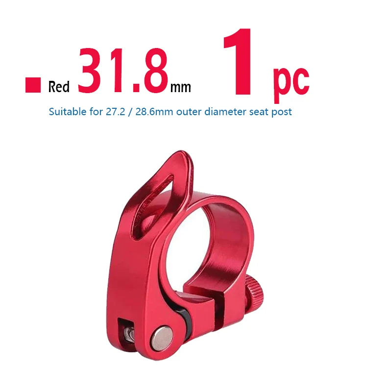 Bike Seat Post Clamp Quick Release Aluminum Alloy Bicycle Seatpost Saddle Lock MTB 31.8mm 34.9mm Cycling Accessories