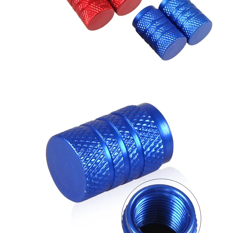 4pcs Universal Car Wheel Tire Valve Stem Caps Dust Covers Aluminum Tire Wheel Stem Air Valve Cap Car Accessories