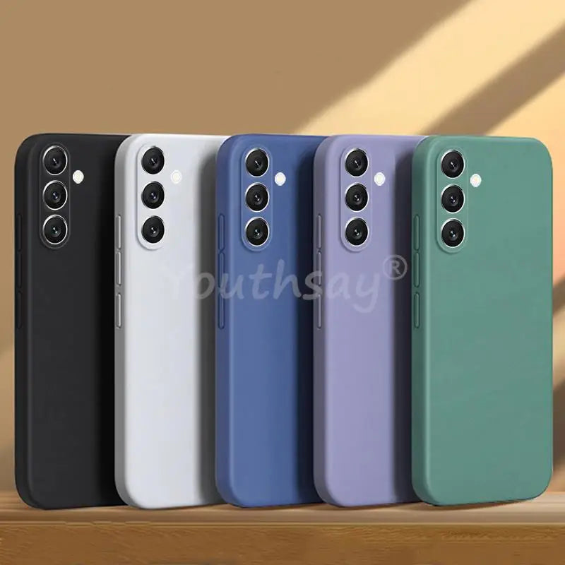 For Samsung Galaxy S24 FE Case Silicone Plain Protect Cover Samsung S24 FE S23 FE S21 S22 Plus Ultra Cover Rubber S23 FE Case