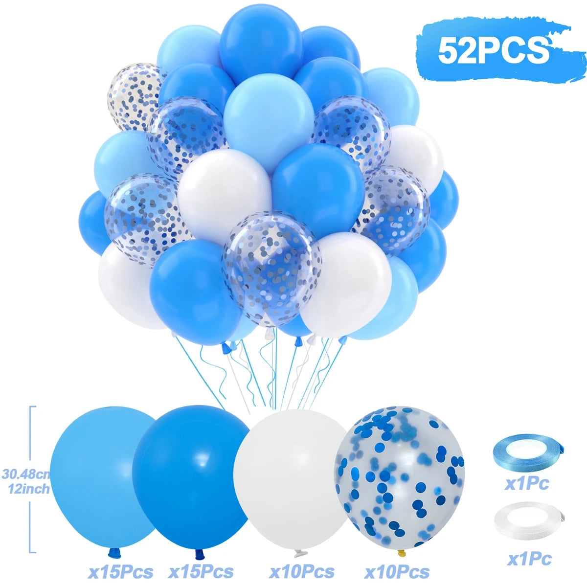 31/36/37/51/101Pcs Metallic Balloons Pearl Latex Balloon Gold Confetti Balloons for Birthday Weddings Baby Shower Party Decor