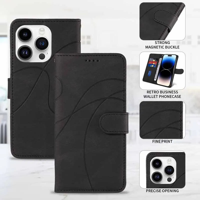 Wallet Case For Samsung A15 A25 A35 A55 5G Flip Leather Stand Card Book Coque for Galaxy A05 A05S M15 M35 M55 M 35 Phone Cover 