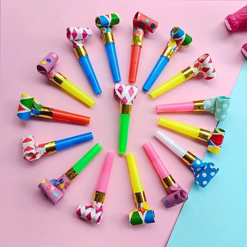 10/20PCS Colorful Dragon Whistle Toys for Kids - Toddler Birthday Gifts, Children's Party Games Supplies