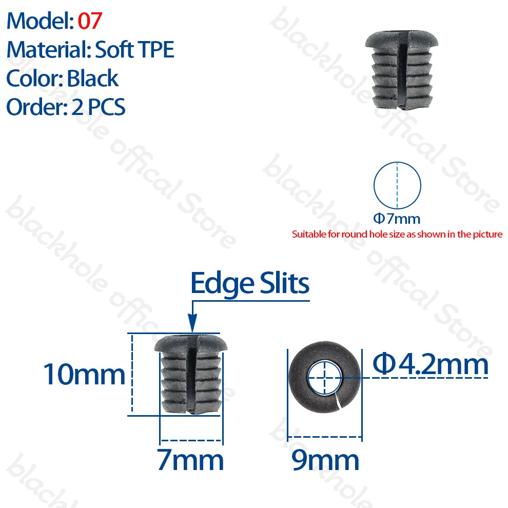 Bike Cable Plugs MTB Frame Brake Hole Road Bicycle Frame Fork Derailleur Di2 Line Plug E-Bike Gravel Cable Line Hole Plug Parts