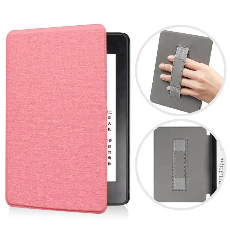 For Kindle 11th Generation 2024 Case 6'' with Hand Strap Kindle 6 inch Case Ebook C2V2L3 Auto Wake Sleep Cover PU Leather Funda