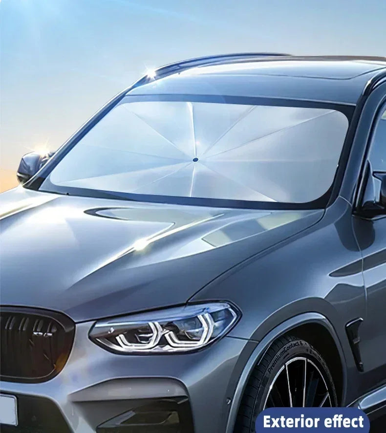 Car Sunshade Umbrella For Auto Shading Car Sun Shade Protector Parasol Summer Sun Interior Windshield Protection Accessories