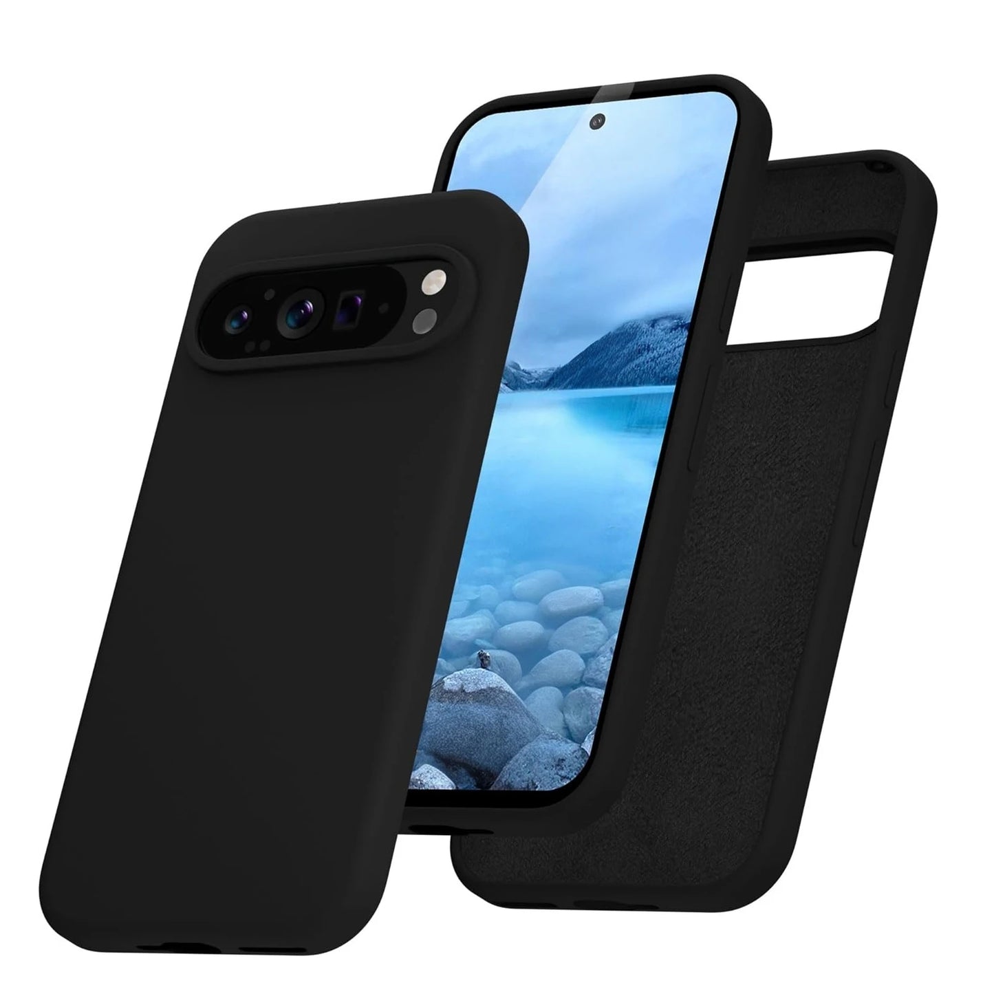 Fashion Liquid Silicone Case for Google Pixel 9 Pro XL 8A 7A 6A 5A Soft Skin Feeling TPU Cover for Google 6 7 8 9 Pro 8Pro 7Pro