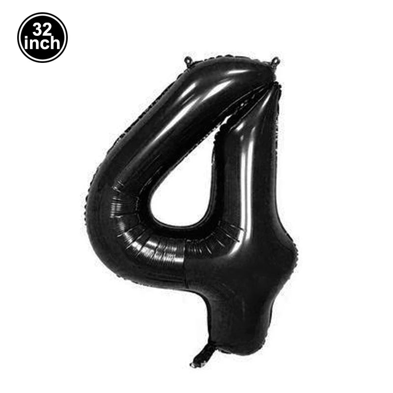 Multi Color Large Numbers 6 Balloon 32Inch 1 2 3 4 5 6 7 8 9 Birthday Ball Red Digit Bachelorette Balloons Figure Golob Balloons