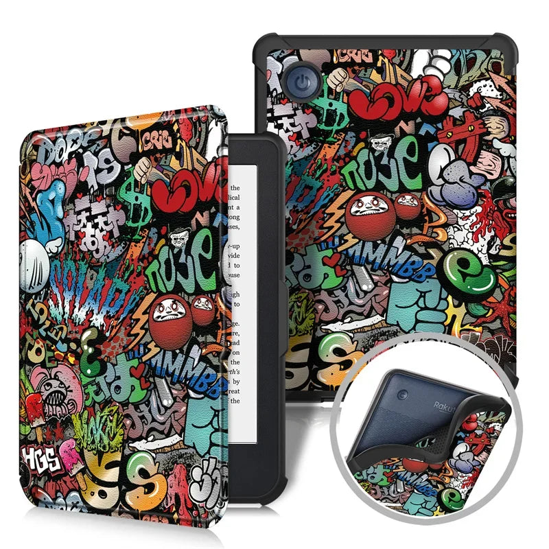 For Kobo Clara BW / Clara Colour 2024 Case 6 inch Auto Wake Sleep PU Leather Cover Soft Magnetic Ereader Hoesje N365 N367 Funda