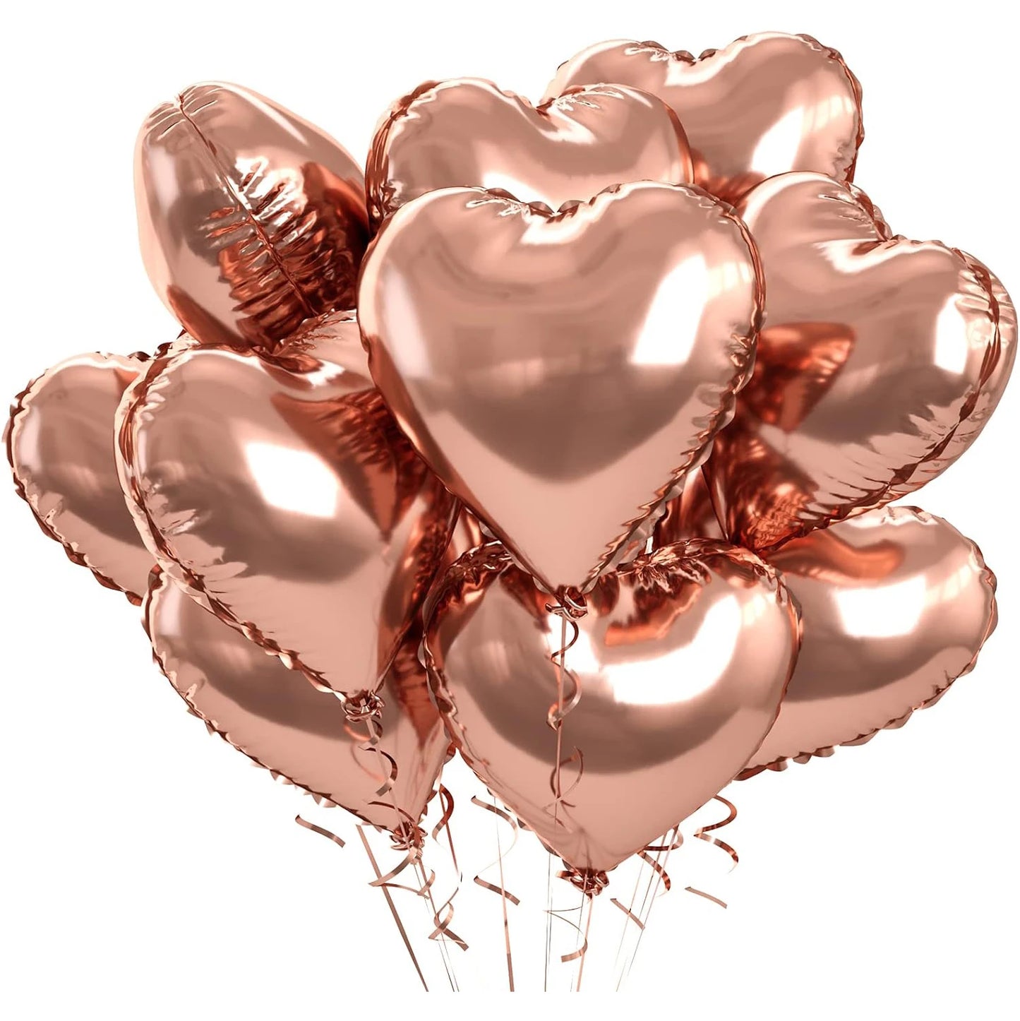 10pcs 18inch Heart Foil Balloons Pink Sage Green Heart Balloon for Birthday Party Valentines Day Wedding Anniversary Decorations