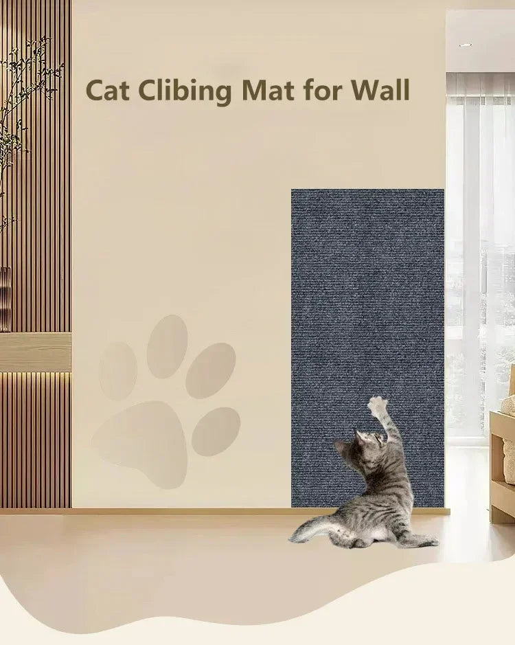 Self-Adhesive Carpet Cats Scratch Board Wall Anti Cat Scratch Sofa Diy Cats Scratch Board Sofa Protection Paws Sharpen Trimmable