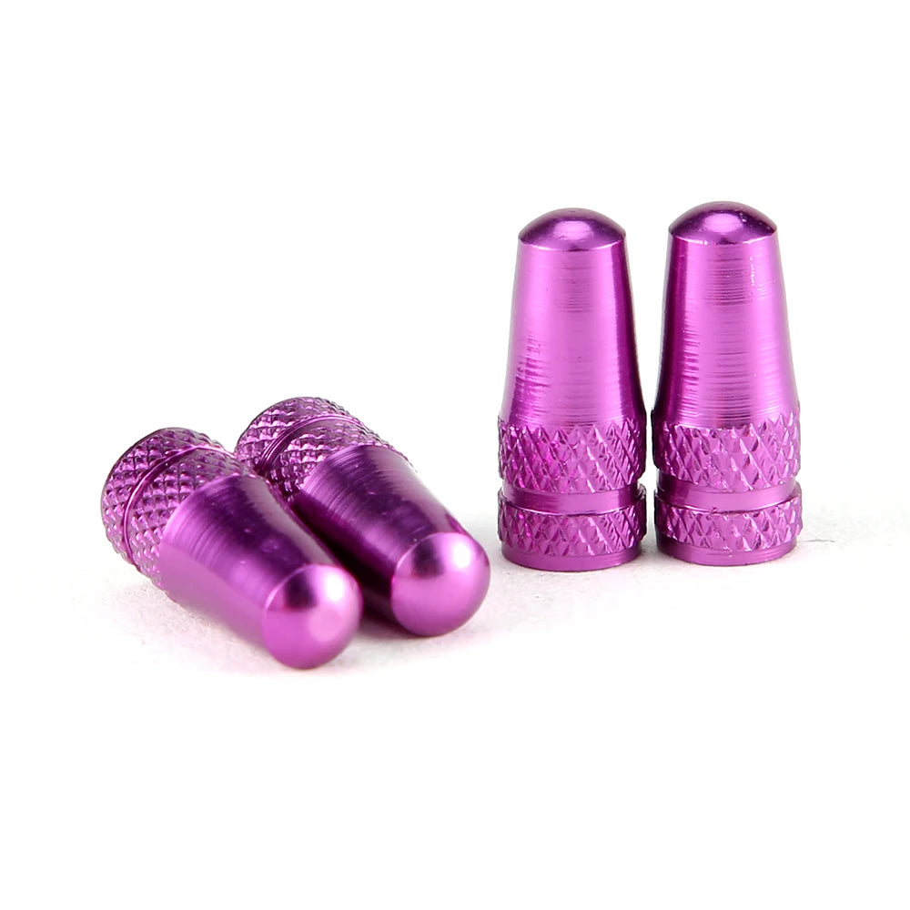 4Pcs/Set Aluminum Alloy Road MTB Track Racing Bike Tube Tyre Bicycle Tire Wheel French Valve cap Presta AIR Valve Caps