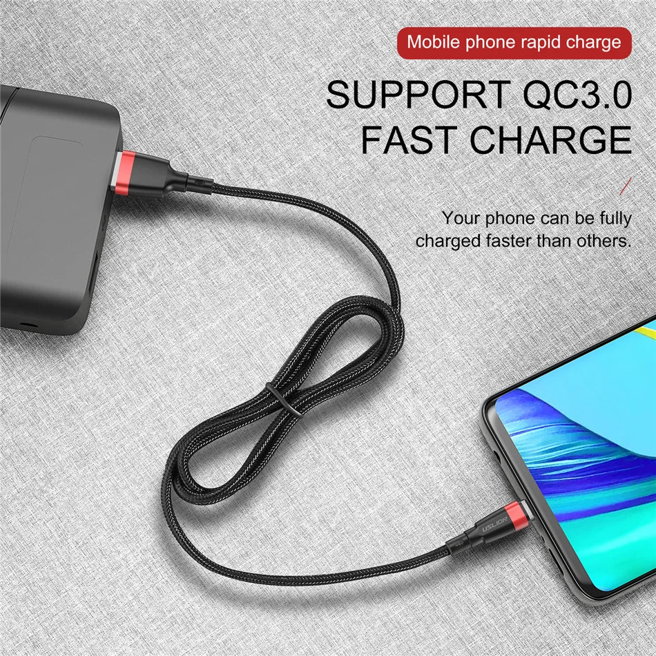 USLION 5A Micro USB Cable Fast Charger for Samsung Xiaomi LG