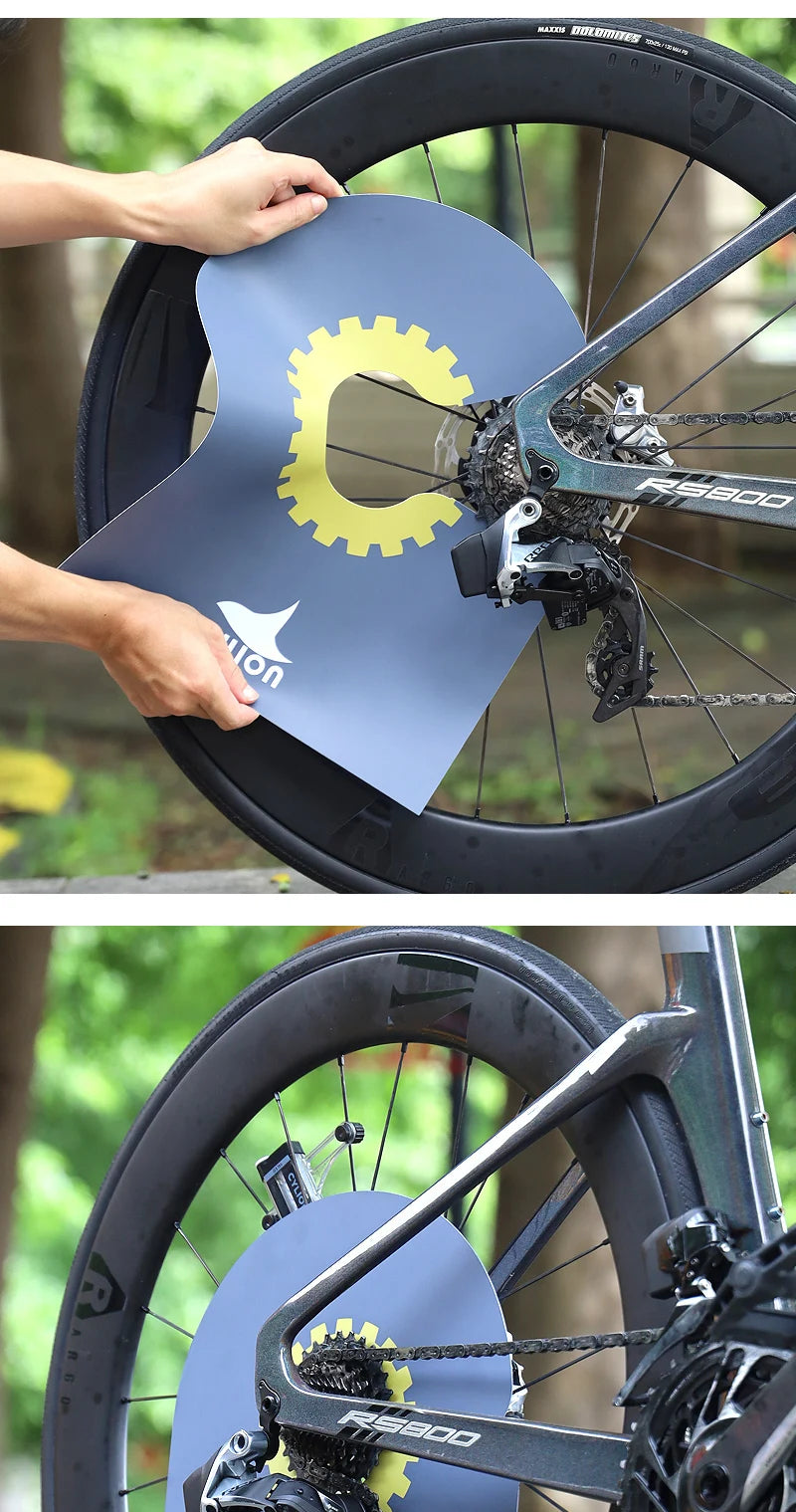 Bicycle Motorcycle Washing Disc Brake Cleaning Protection Cover Anti Grime Guard Wheel Cover For Road MTB Mountain Bike