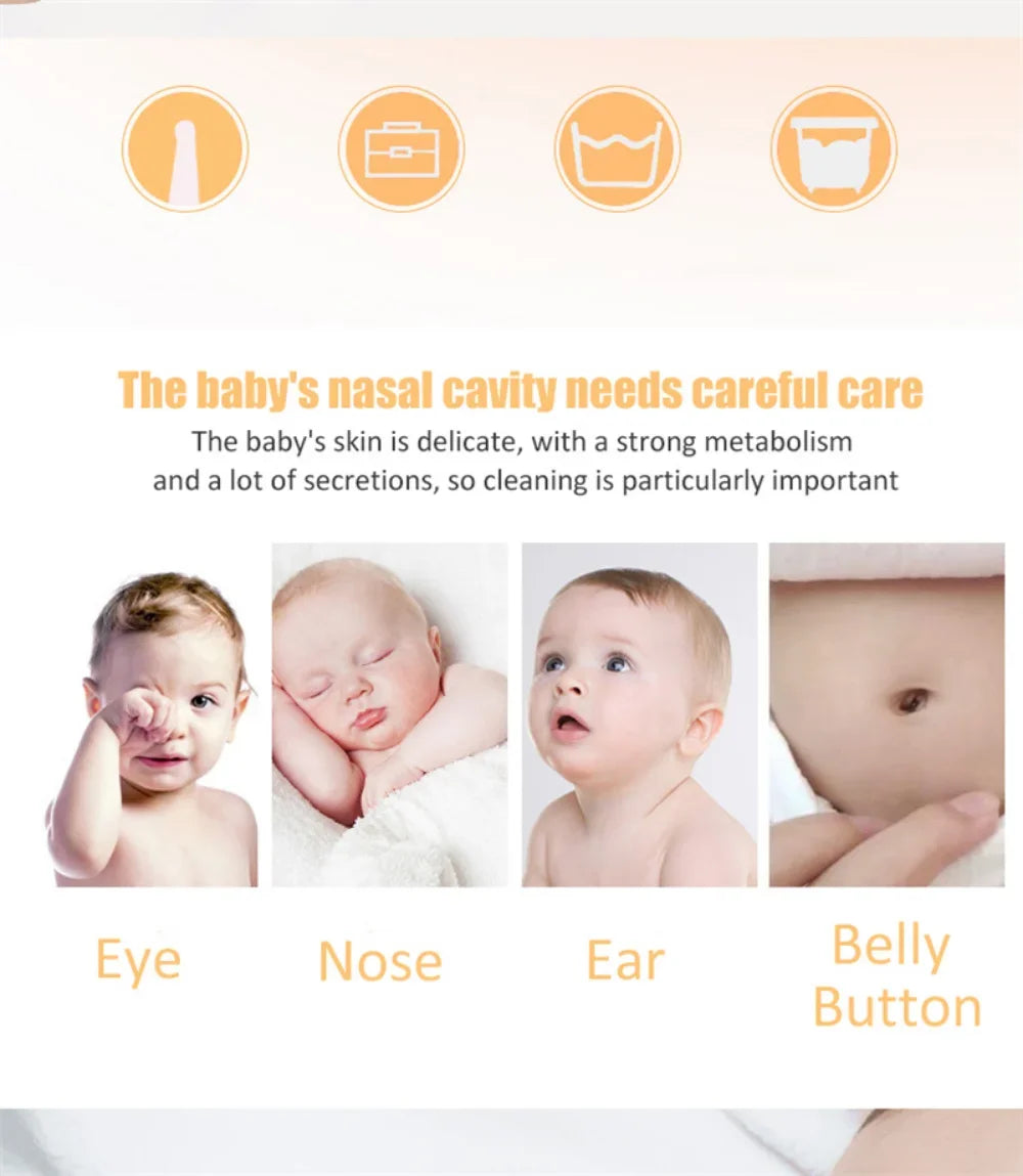 Baby Nose Cleaning Tweezers Infant Ear Nose Navel Clean Tool Safe Baby Dig Booger Clips Snot Removal Newborn Cleaning Supplies