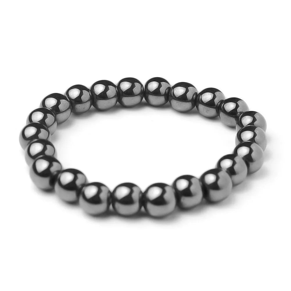 Natural Stone Double Layer Tiger Eye Lymphatic Detoxification Bracelet for Men and Women Magnetic Therapy Weight Loss Bracelet