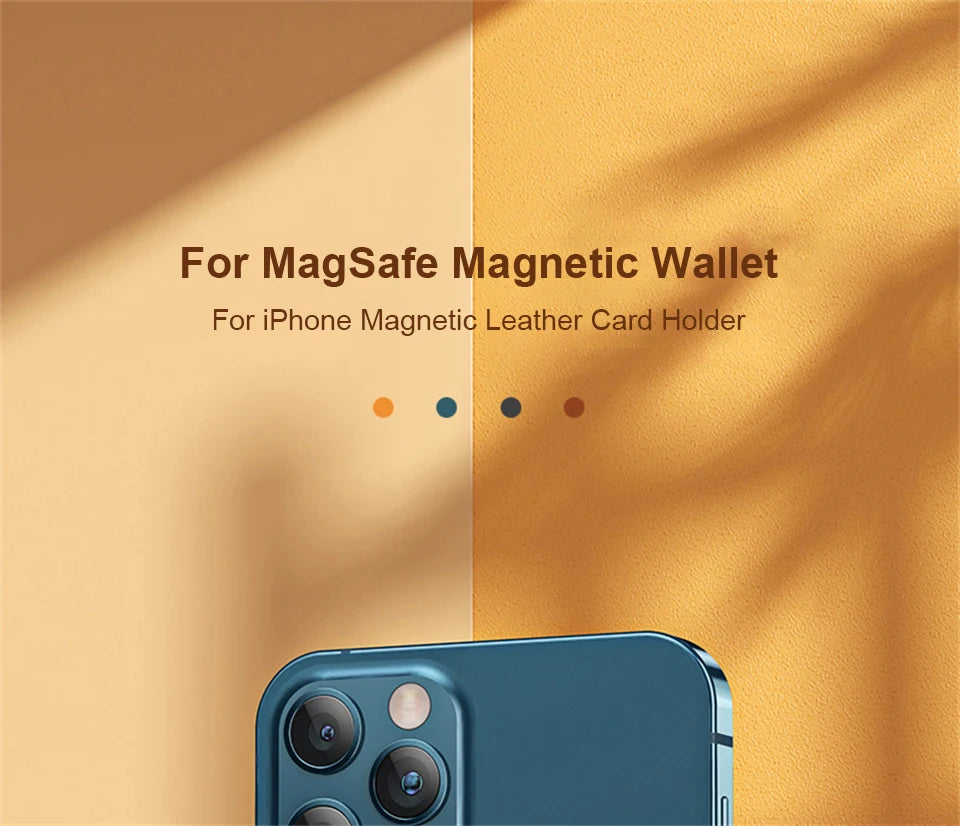 For Magsafe Magnetic Wallet Phone Case For iPhone 14 13 12 Pro Max Leather Card Holder Bag For iPhone 13 mini Cover Accessories