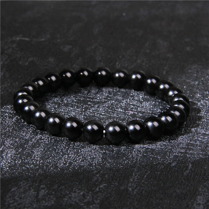 3Pcs Natural Stone Bracelet 8mm Rhodonite Rose Pink Quartzs Amethysts Hematite Bracelets For Women Men Jewelry