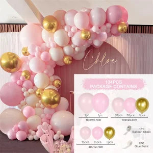Blush Retro Pink Ivory White Balloons Garland Arch Kit for Birthday Party Wedding Baby Shower Decorations Party Supplies