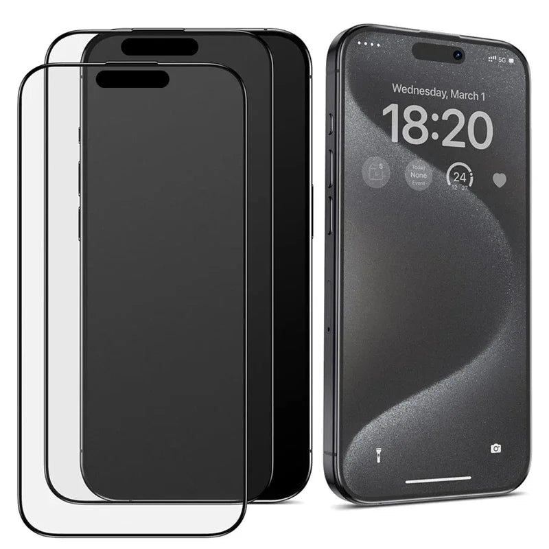 Matte Oleophobic Coating Dust free Installation Screen Protector For iPhone 13 11 12 14 Pro Max 15 16 Plus XR XS X Frosted Glass