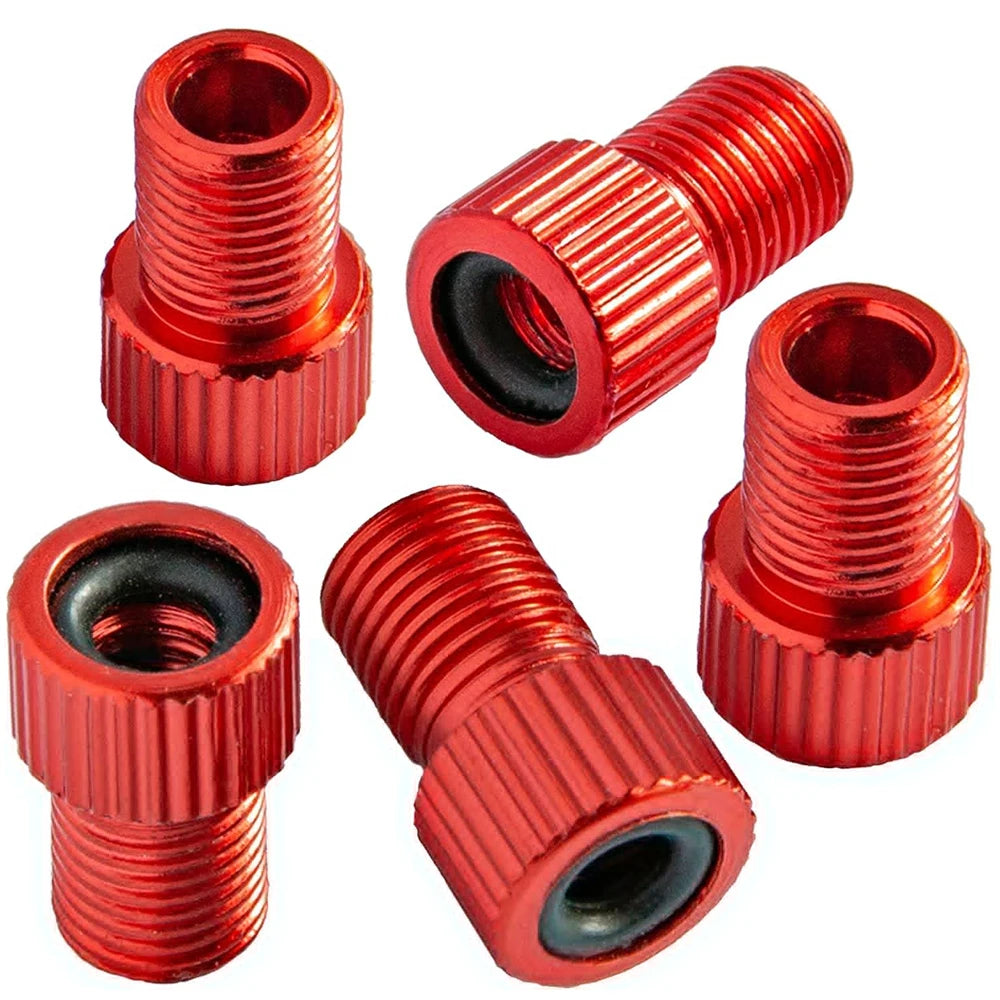 4Pcs Presta Valve Adapter - Convert Presta to Schrader - French/UK to US - Inflate Tire Using Standard Pump or Air Compressor