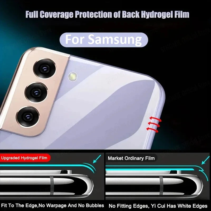 4PCS Back Hydrogel Film For Samsung Galaxy S21 S22 S23 S24 Ultra Screen Perotector Full Cover For Samsung S20 FE S23 S24 Plus