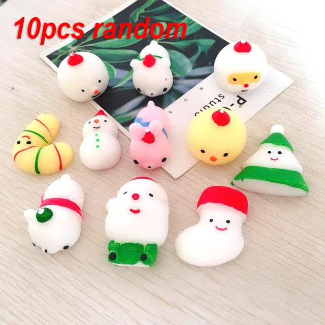 5-50 PCS Kawaii Squishies Mochi Anima Squishy Toys For Kids Antistress Ball Squeeze Party Favors Stress Relief Toys For Birthday