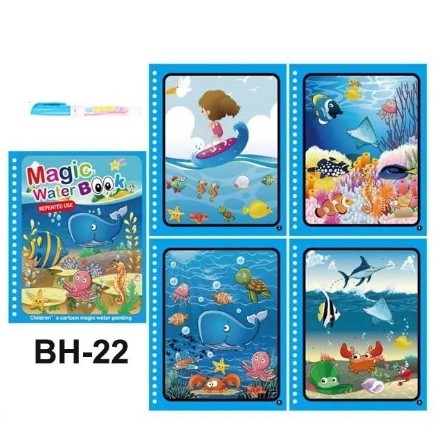 Montessori Toys Reusable Coloring Book Magic Water Drawing Book Painting Drawing Toys Sensory Early Education Toys for Children