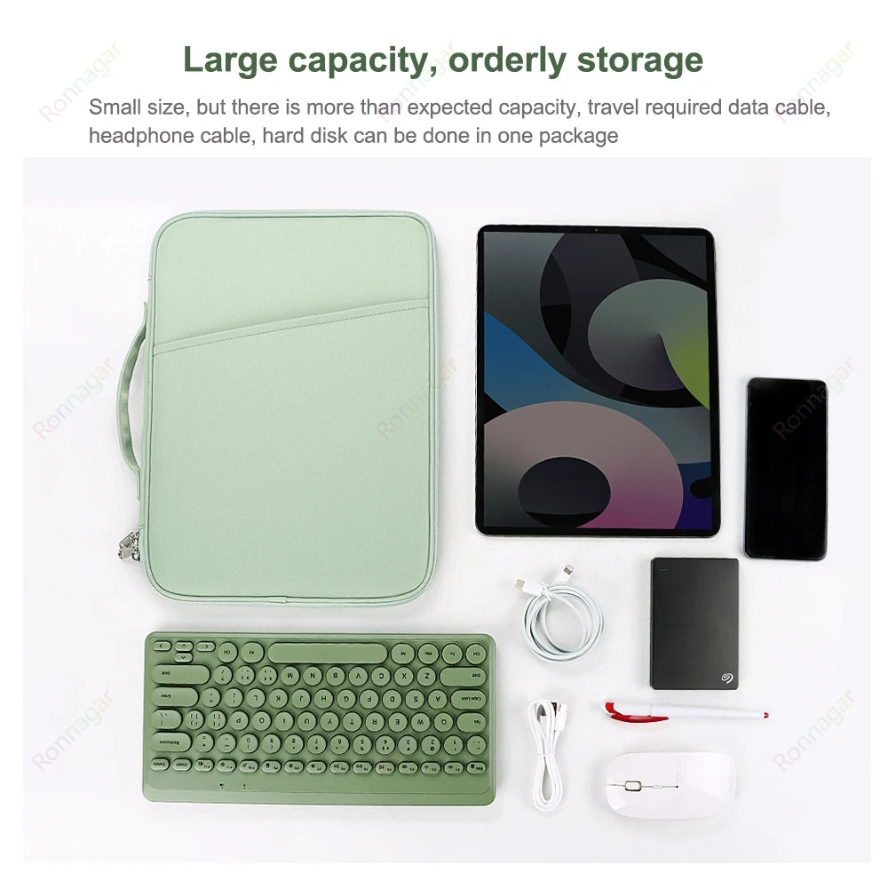 Sleeve Handbag Funda For Samsung Galaxy Tab S10 Plus SM-X820 SM-X826B 12.4" S9/S8/S7 Plus Tab S10 Ultra 14.6 Inch Pouch Case Bag
