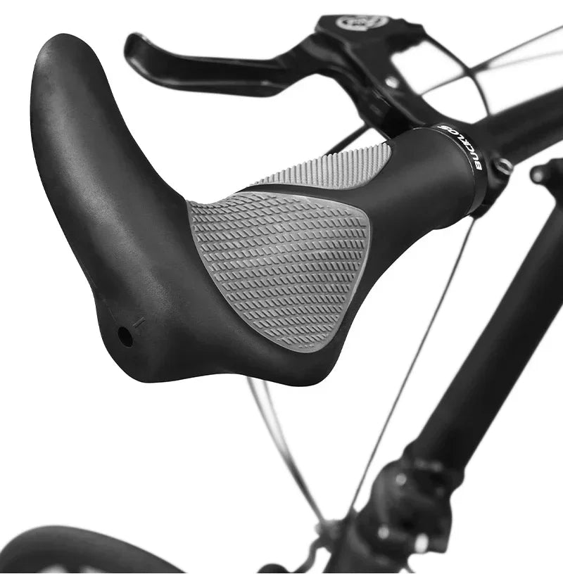 BUCKLOS Bike Handlebar Grips Ergonomics with Extended Bar Non-slip Rubber Bike Grips Durable MTB Cuffs Bicycle Accessories
