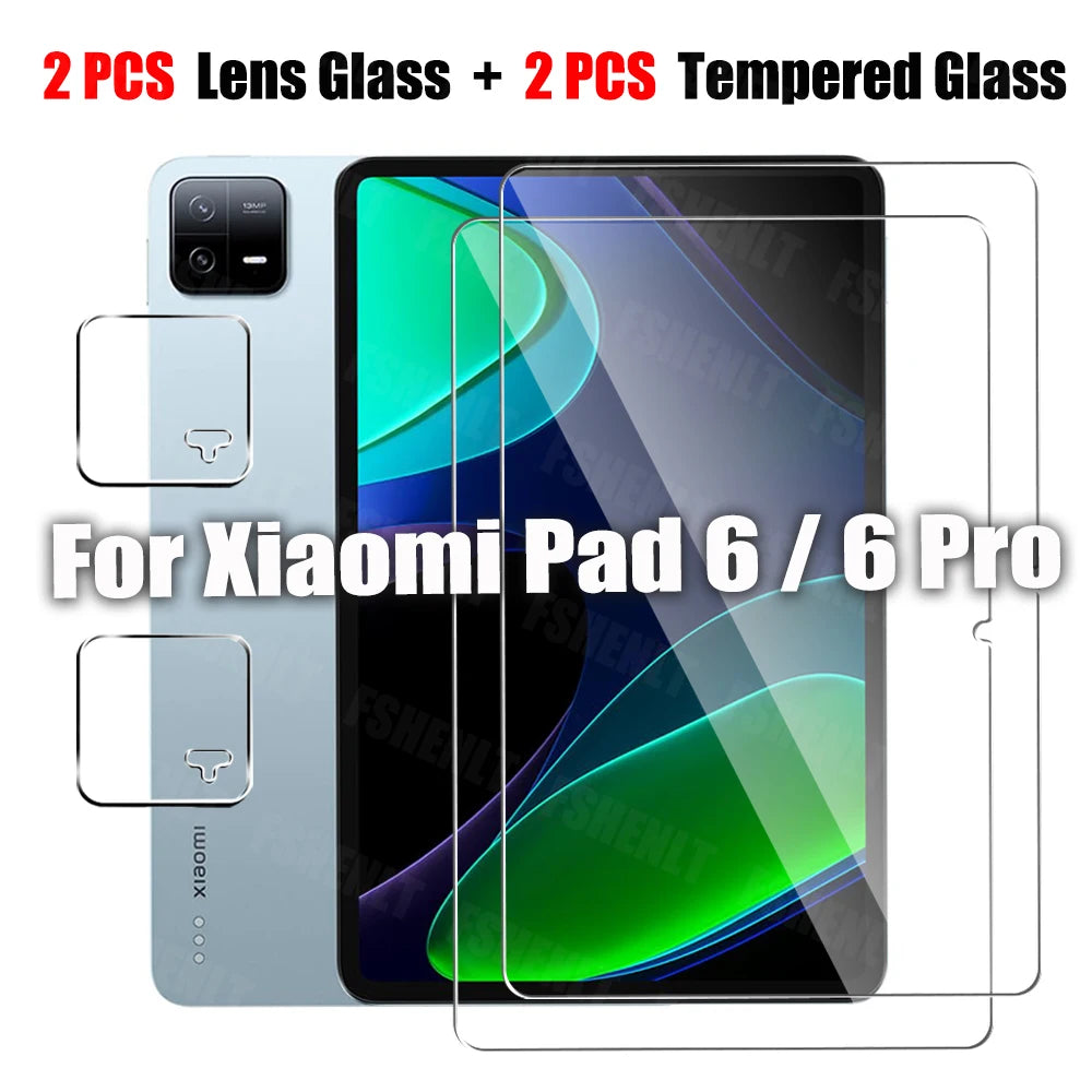 Protective Film for Xiaomi Pad 6 / 6 Pro (11 inch) 2023 Screen Protector with Camera Tempered Glass 9H hardness Anti-scratch