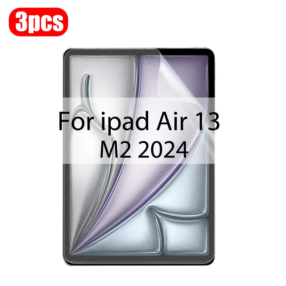 3Pcs Paper Feel Like Screen Protector For ipad Air 11 Pro 13 2024 10th 9th Generation 8 7 6 Air 5 4 Pro 11 12.9 10.5 No Glass