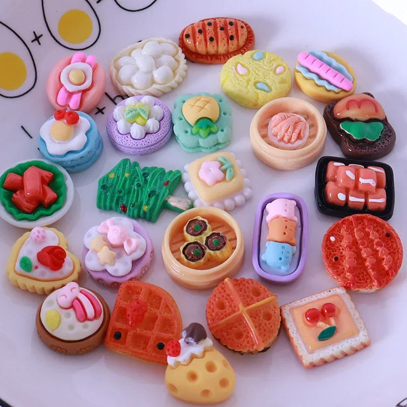 10-20PCS kids Miniature Dollhouse Food Supermarket Mini Snack Simulation Doll Kitchen Accessories Toys