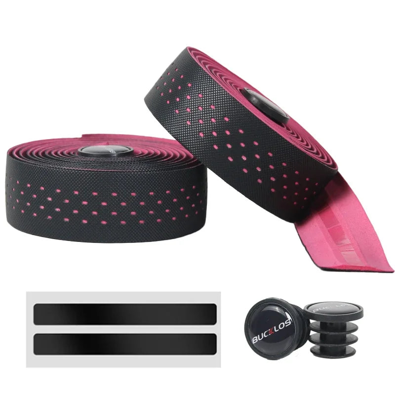 BUCKLOS Road Bike Handlebar Tape Soft PU EVA Gravel Bicycle Bar Tape Anti-Slip Shock Absorption Breath Grip Tape Cycling Parts