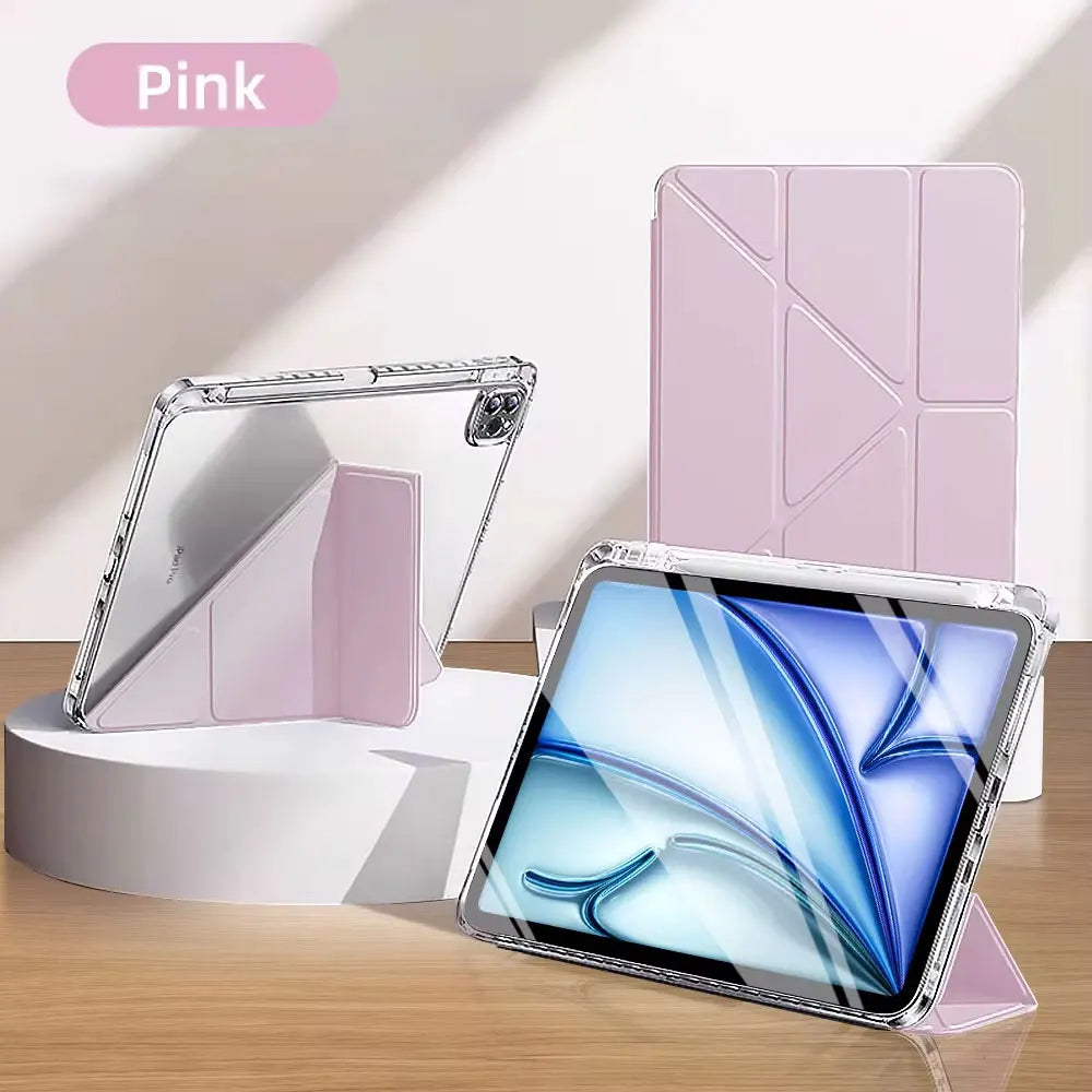 For iPad Air 5 Case 2024 Air 6 11 iPad Pro 11 12.9 13 10 Gen 10.2 9th 8th 6th 5th 9.7 inch Mini 7 6 Smart Case with Pen Holder