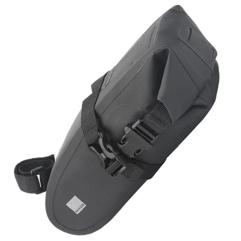 Bicycle Saddle Bag Rain Proof Rear Seat Tube Pannier Reflective Cycling Storage Tail Pouch Rear Dry Pack 0.5L Capacity