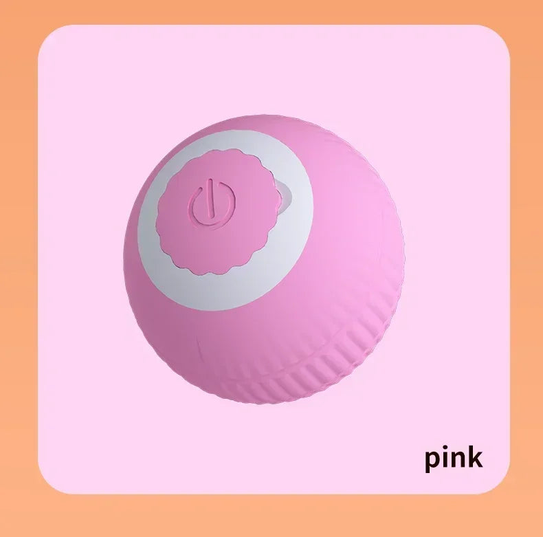 Cat Interactive Ball Toy Automatic Rolling Ball Faux Tail Rechargeable Smart Pet Electric Toy Dog Cat Training Imitate Mouse