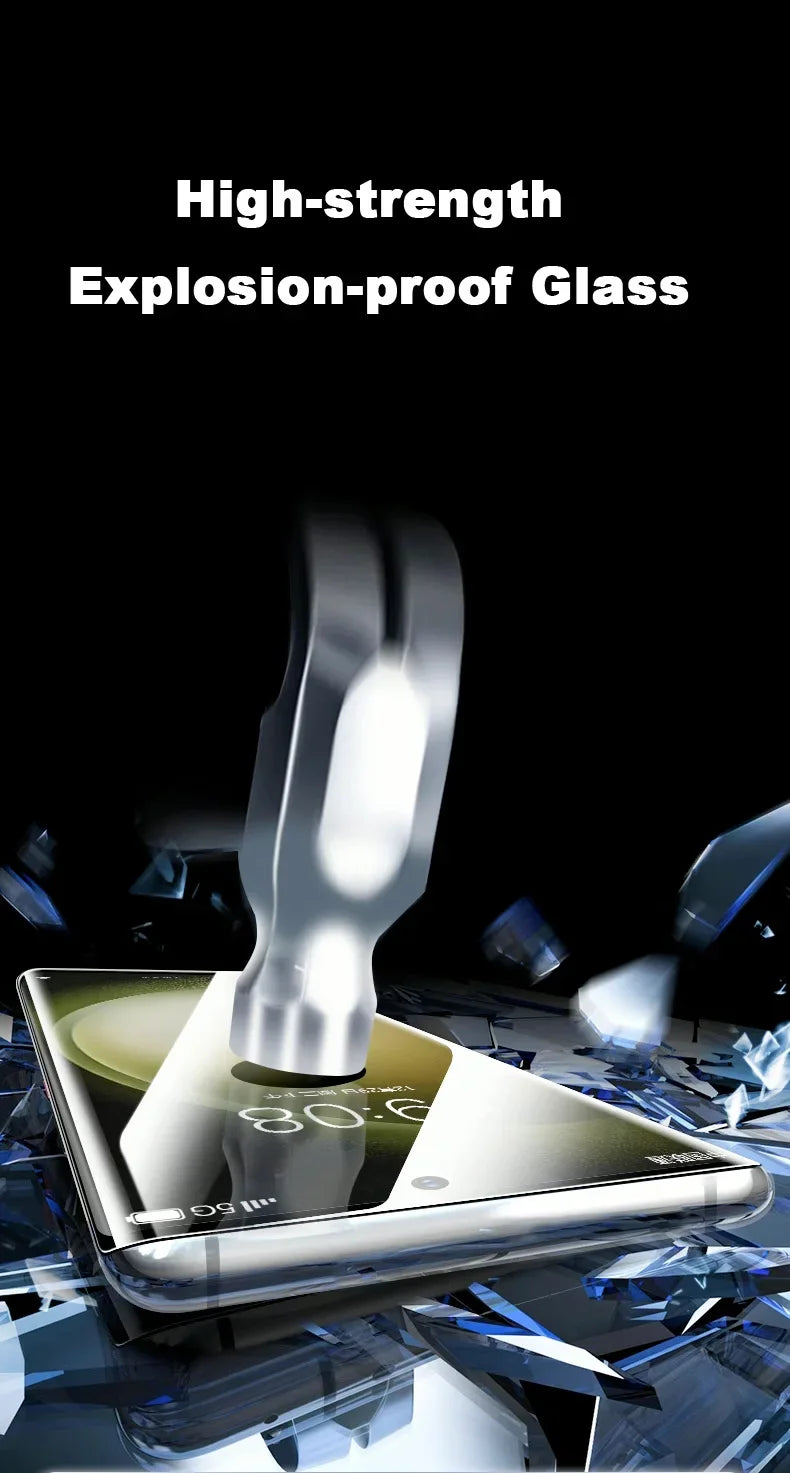 SKIG UV Tempered Glass Film For Samsung Galaxy S24 S23 S22 S21 S20 Ultra Plus Full Curved For S24Ultra Screen Protector