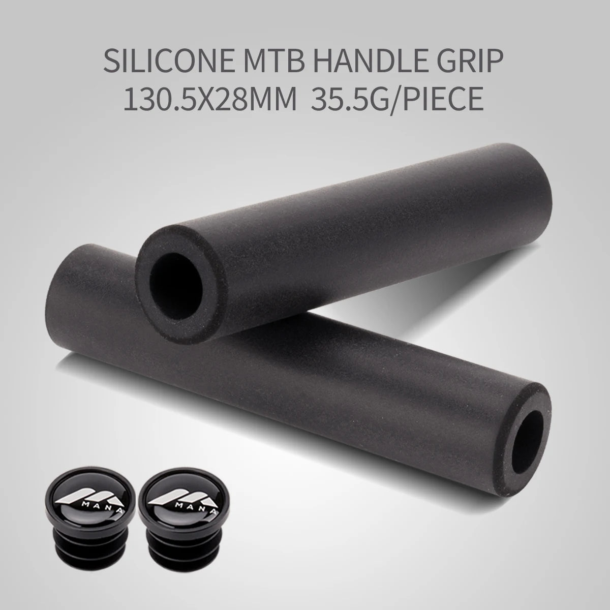 MANA MTB Bike Silicone Grip Thickening Lightweight Comfortable Shock Absorption Bicycle Handlebar Grip
