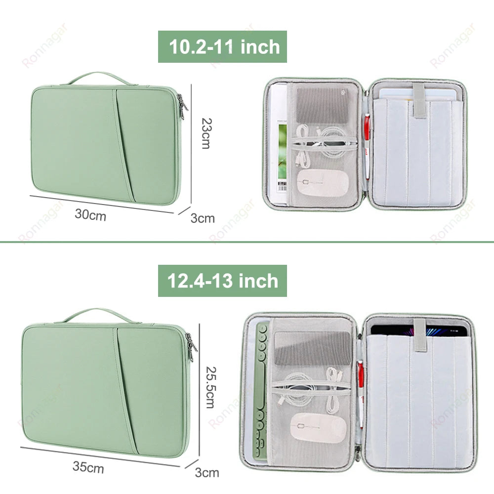 Sleeve Handbag Funda For Samsung Galaxy Tab S10 Plus SM-X820 SM-X826B 12.4" S9/S8/S7 Plus Tab S10 Ultra 14.6 Inch Pouch Case Bag