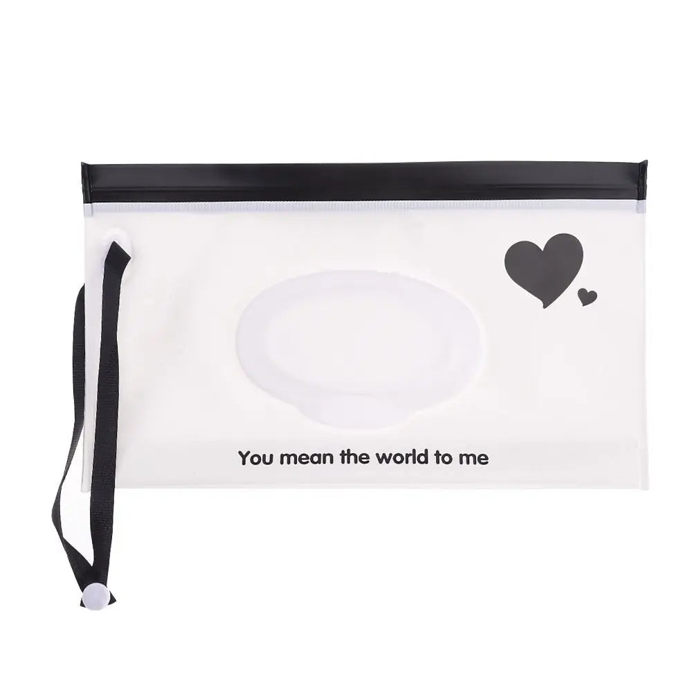 EVA Baby Wet Wipe Pouch Wipes Holder Case Flip Cover Snap-Strap Reusable Refillable Wet Wipe Bag Outdoor Useful Tissue Box