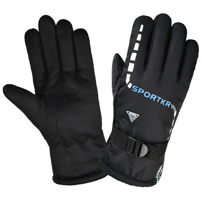 Outdoor Driving Sport Gloves Windproof Waterproof Thermal Gloves For Men Women Touchscreen Full Finger Glove