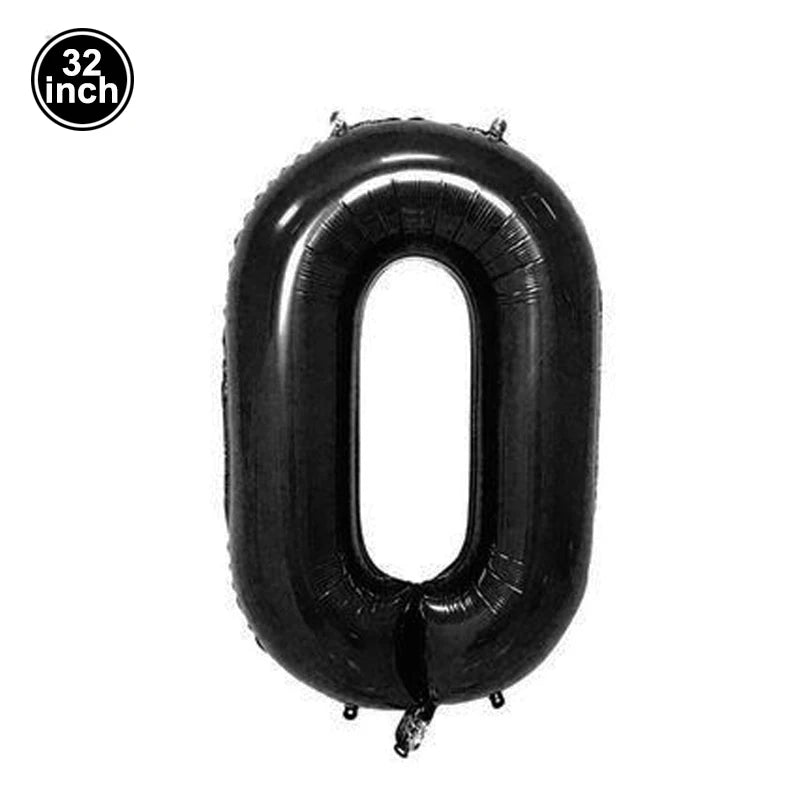 Multi Color Large Numbers 6 Balloon 32Inch 1 2 3 4 5 6 7 8 9 Birthday Ball Red Digit Bachelorette Balloons Figure Golob Balloons