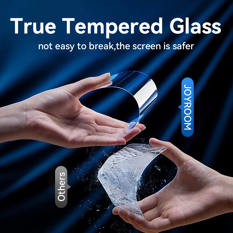 Joyroom 3/2/1PCS HD Glass For iPhone 16 15 Pro Max Screen Protector Full Screen Tempered Glass Protection For iPhone 16 15 Pro
