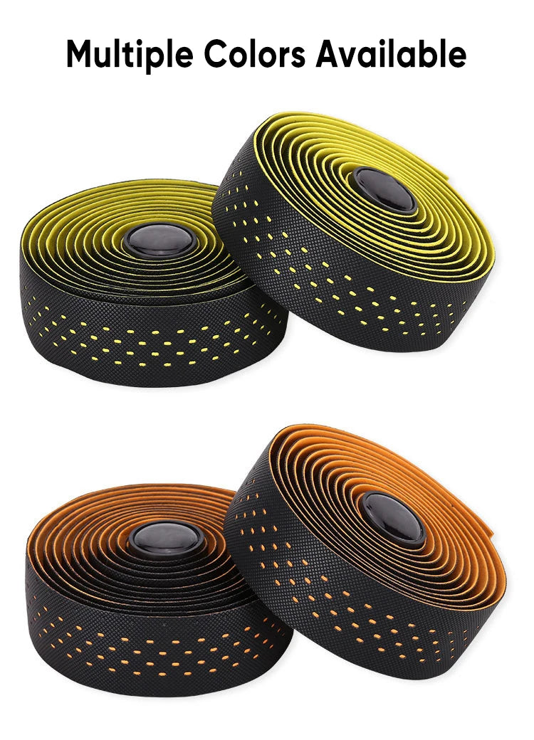 New Road Bike Handlebar Tapes Shock-absorbing Cycling Anti-slip Handlebar Bar Tape Wear-Resistant Bicycle Strap Bikes Belt